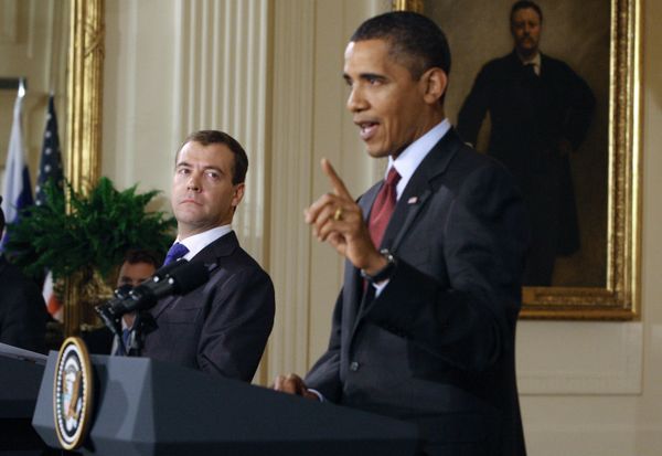 Dmitry Medvedev and Barack Obama Dmitry Medvedev and Barack Obama - Sputnik International