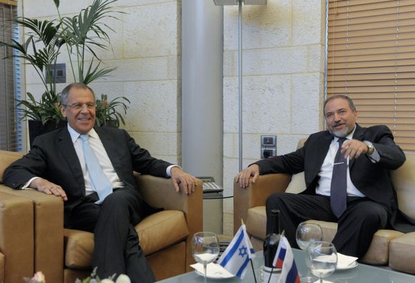 Russian Foreign Minister Sergei Lavrov with his Israeli counterpart Avigdor Lieberman Russian Foreign Minister Sergei Lavrov with his Israeli counterpart Avigdor Lieberman - Sputnik International