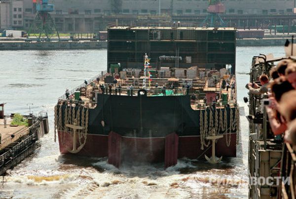 The launch ceremony for the Akademik Lomonosov floating nuclear power station (PATES) - Sputnik International