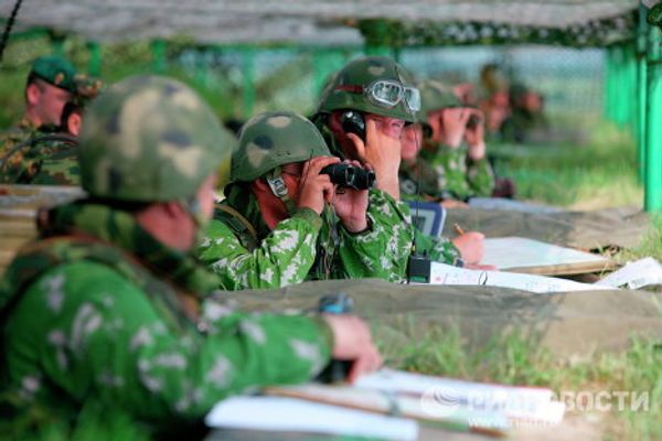Tactical exercises with live fire - Sputnik International