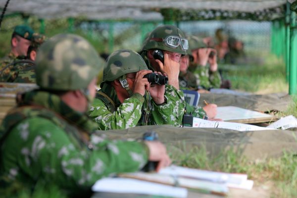 Tactical exercises with live fire - Sputnik International
