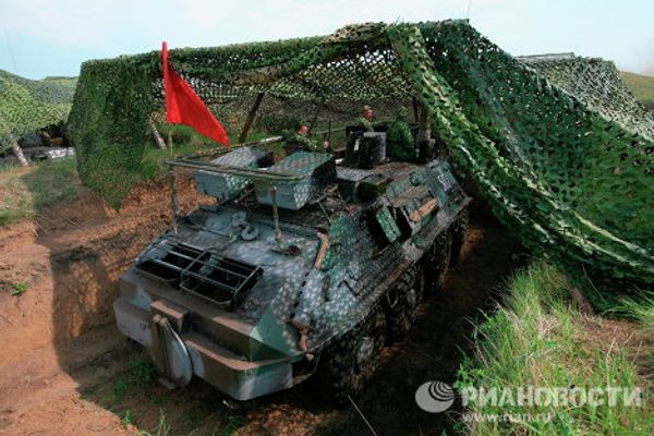 Tactical exercises with live fire - Sputnik International