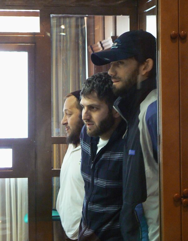The defendants charged over the murder of former Russian State Duma deputy Ruslan Yamadayev attending preliminary hearings at the Moscow City Court. - Sputnik International