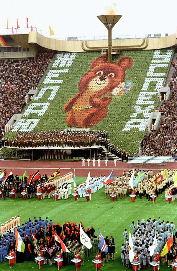 Closing ceremony of XXII Summer Olympics in Moscow in 1980. - Sputnik International