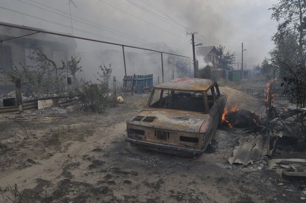 Wildfires in central Russia  - Sputnik International