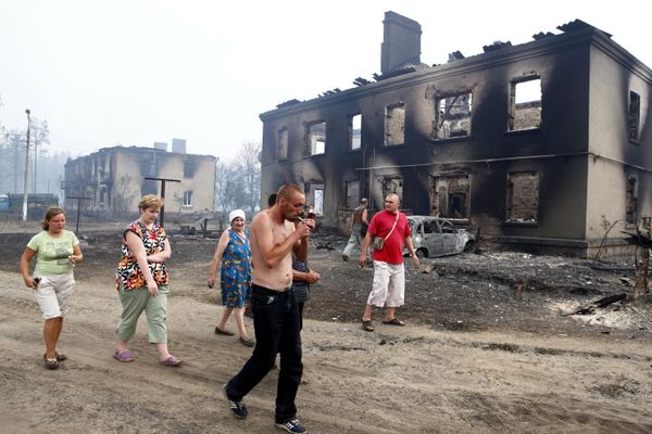 Wildfires in central Russia  - Sputnik International