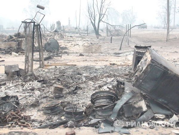 Kriushi: a Russian village burnt down by wildfire - Sputnik International