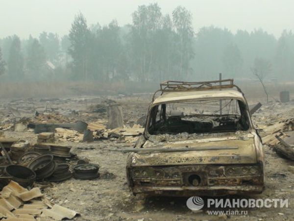 Kriushi: a Russian village burnt down by wildfire - Sputnik International
