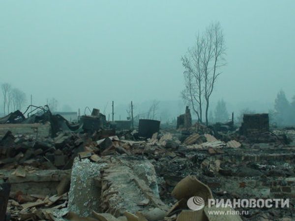 Kriushi: a Russian village burnt down by wildfire - Sputnik International