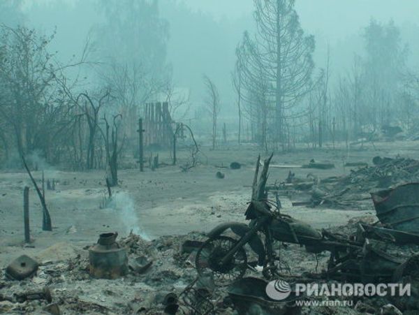 Kriushi: a Russian village burnt down by wildfire - Sputnik International