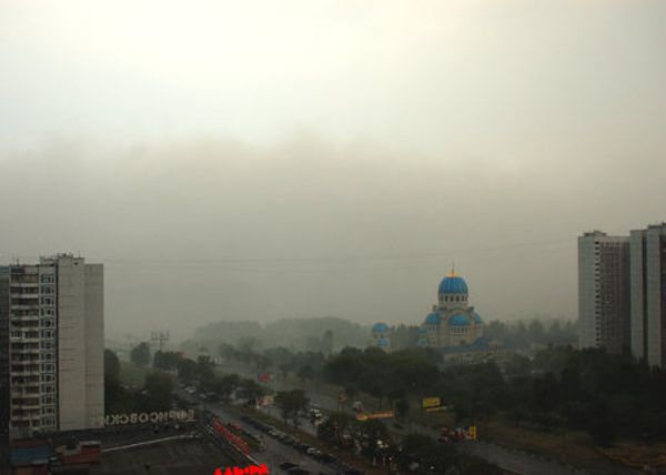 Moscow and the Moscow Region smothered in smoke - Sputnik International
