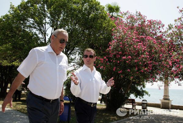 President Dmitry Medvedev visits Abkhazia President Dmitry Medvedev visits Abkhazia - Sputnik International