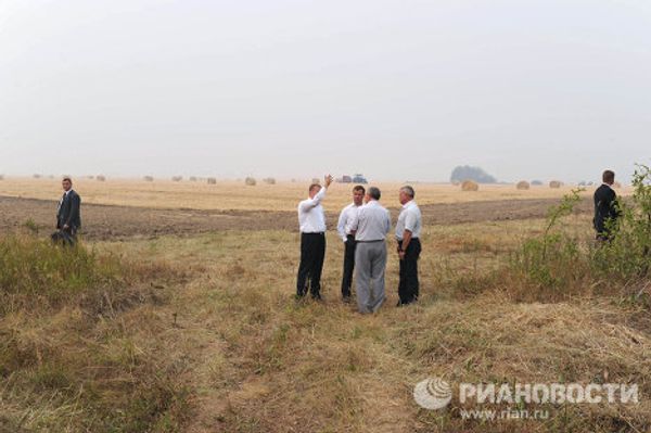 President Medvedev visits drought-hit Russian republic Mari El  - Sputnik International