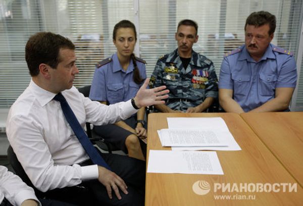 President Medvedev visits drought-hit Russian republic Mari El  - Sputnik International