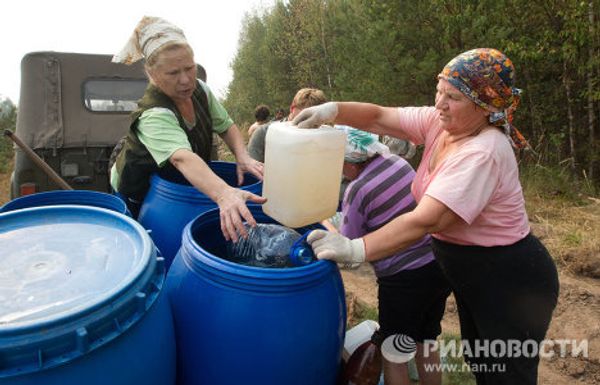 Fighting wildfires in the Moscow and Ryazan Regions - Sputnik International