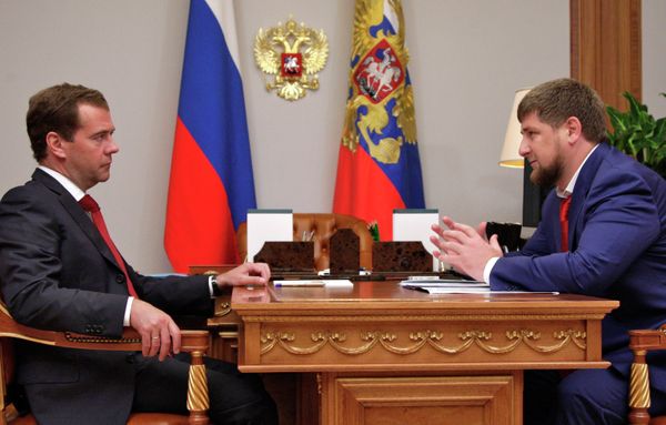 Dmitry Medvedev meets with Ramzan Kadyrov Dmitry Medvedev meets with Ramzan Kadyrov - Sputnik International