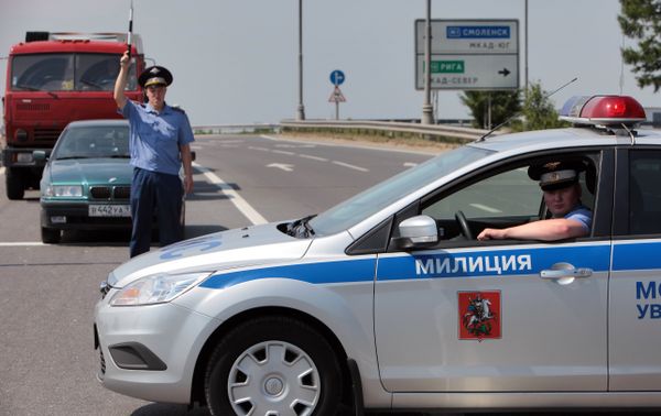 Police checkpoint Police checkpoint - Sputnik International