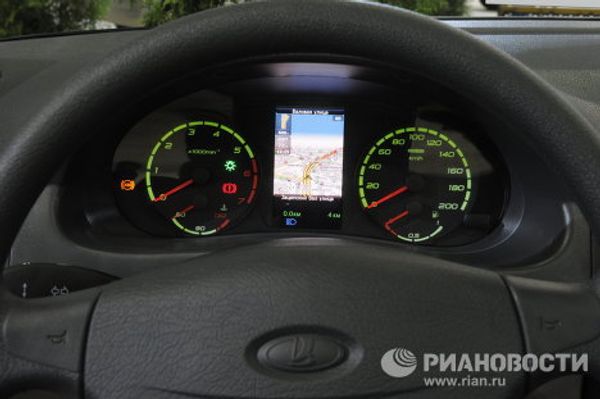Lada with GLONASS and other news at Moscow International Auto Show Lada with GLONASS and other news at Moscow International Auto Show - Sputnik International