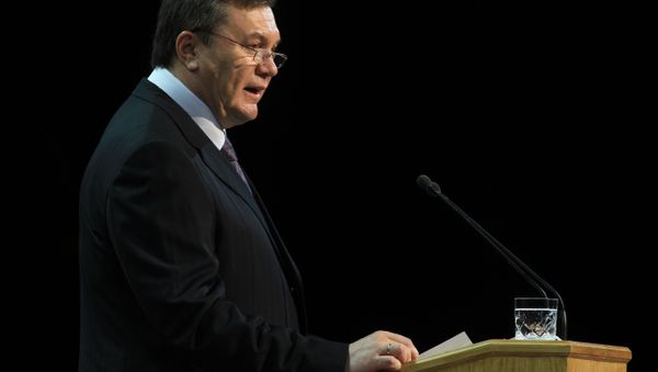 Ukrainian President Viktor Yanukovych  - Sputnik International