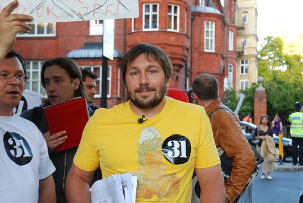 Chichvarkin, Berezovsky and other participants of London rally - Sputnik International