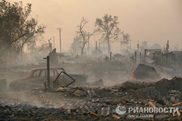 Consequences of wildfires in Russia’s Altai Territory - Sputnik International