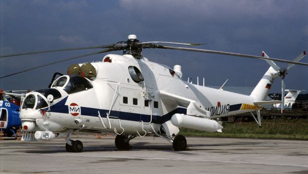 Russian Mi-35 helicopter gunship - Sputnik International