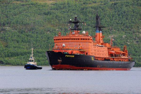 The station and its crew arrived to the region onboard the Rossiya nuclear-powered icebreaker. - Sputnik International