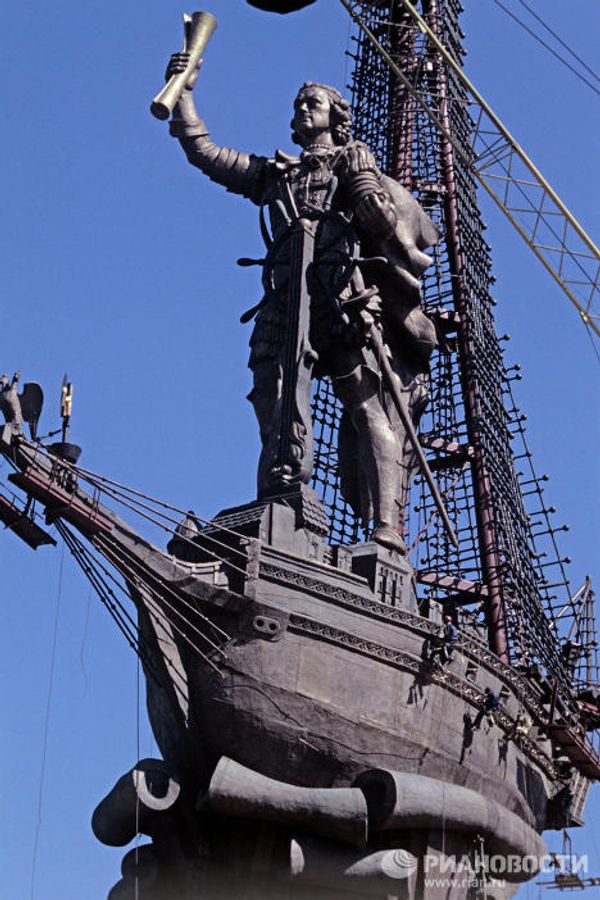 Peter the Great Statue: 98 meters of bronze, steel and copper - Sputnik International