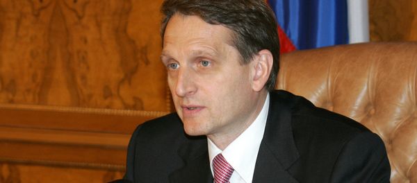 Speaker of the lower house of Russian parliament, Sergei Naryshkin Speaker of the lower house of Russian parliament, Sergei Naryshkin - Sputnik International