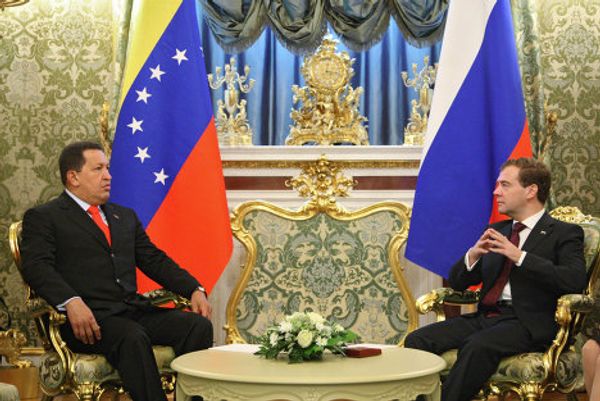 Venezuelan President Hugo Chavez visits Moscow - Sputnik International
