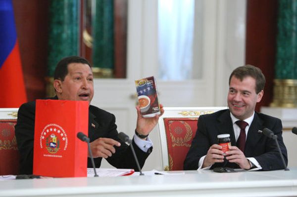 Venezuelan President Hugo Chavez visits Moscow - Sputnik International