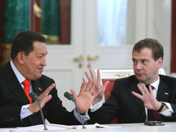 Venezuelan President Hugo Chavez visits Moscow - Sputnik International