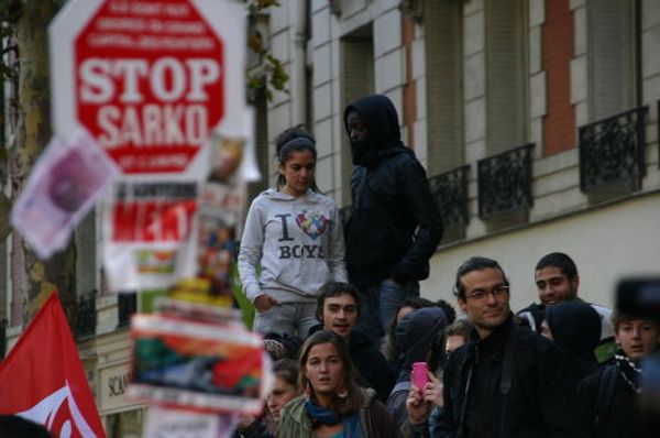 National strike over pension reform in Paris - Sputnik International