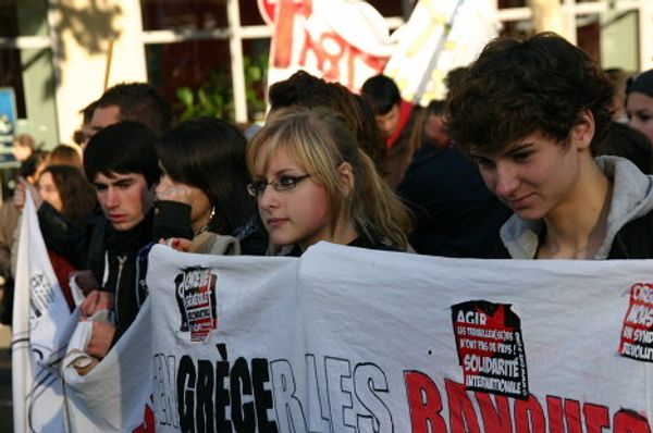 National strike over pension reform in Paris - Sputnik International