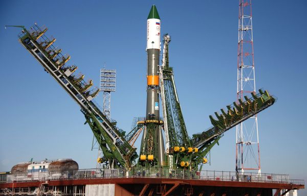 Soyuz-U carrier rocket with Progress M space freighter - Sputnik International