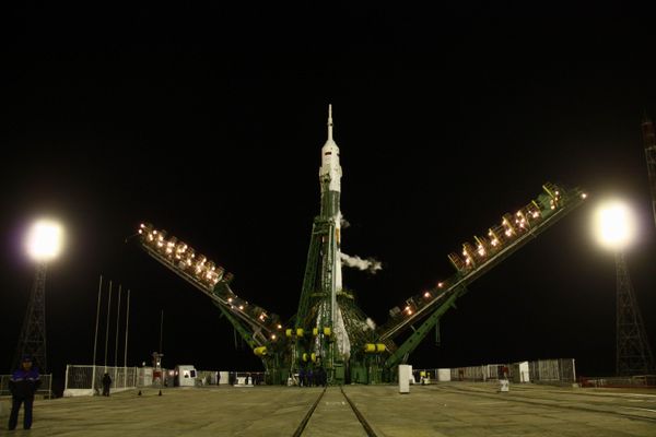 Russia launched a Soyuz carrier rocket with the Progress M-08M cargo spacecraft on October 27 from the Baikonur Space Center in Kazakhstan. - Sputnik International