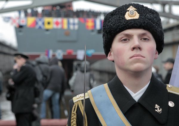 Launch of the Admiral Sergei Gorshkov class frigate Launch of the Admiral Sergei Gorshkov class frigate - Sputnik International