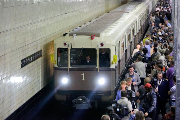 Rare trains on the Moscow Metro Rare trains on the Moscow Metro - Sputnik International