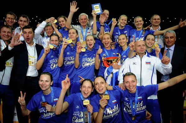 Russian team wins FIVB Women’s World Volleyball Championship  - Sputnik International