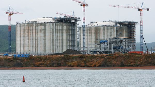 Строительство завода по сжижению природного газа (СПГ) - Sputnik International