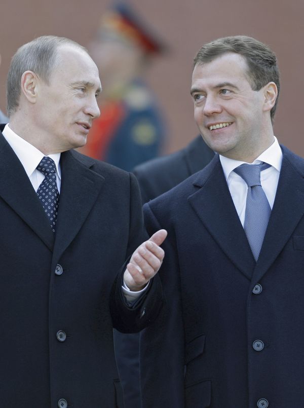 Vladimir Putin and Dmitry Medvedev Vladimir Putin and Dmitry Medvedev - Sputnik International