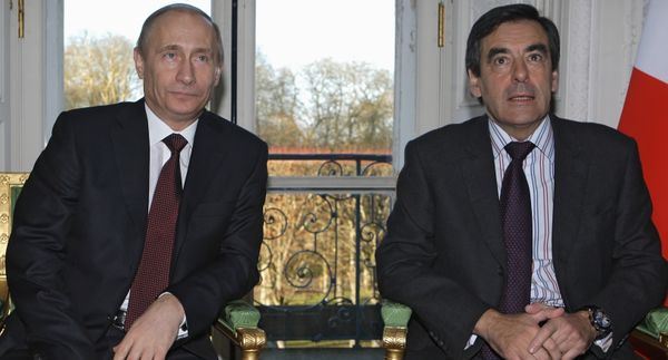 Vladimir Putin and Francois Fillon. Archive - Sputnik International