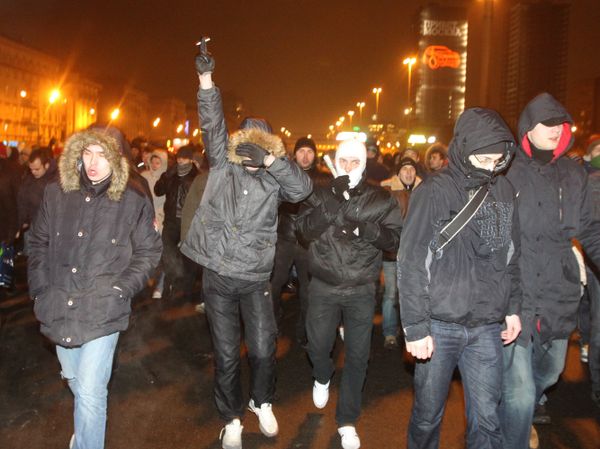 The unsanctioned march is in memory of Spartak fan Yegor Sviridov - Sputnik International