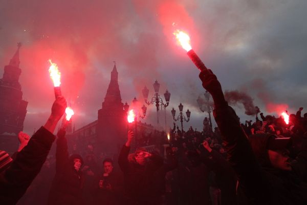 Moscow police clash with protestors of Spartak Moscow fan death - Sputnik International