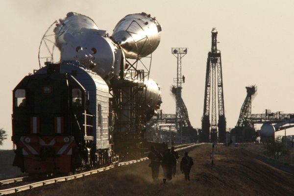 The spacecraft equipped with a Fregat booster was scheduled to blast off on July 11 at 6:58 Moscow time (2:58 GMT) from the Baikonur Space Center in Kazakhstan. The spacecraft equipped with a Fregat booster was scheduled to blast off on July 11 at 6:58 Moscow time (2:58 GMT) from the Baikonur Space Center in Kazakhstan. - Sputnik International