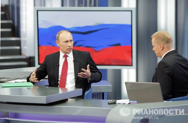 Russian Prime Minister Vladimir Putin and his direct answers - Sputnik International