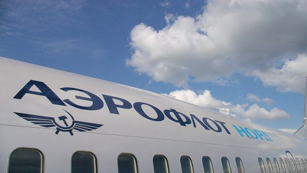 Earlier in the day, Ukrainian Prime Minister Arseniy Yatsenyuk’s government said it had banned Russian airlines, Aeroflot and Transaero among them, from entering Ukraine airspace, effective from October 25 as part of its anti-Russian sanctions. Earlier in the day, Ukrainian Prime Minister Arseniy Yatsenyuk’s government said it had banned Russian airlines, Aeroflot and Transaero among them, from entering Ukraine airspace, effective from October 25 as part of its anti-Russian sanctions. - Sputnik International