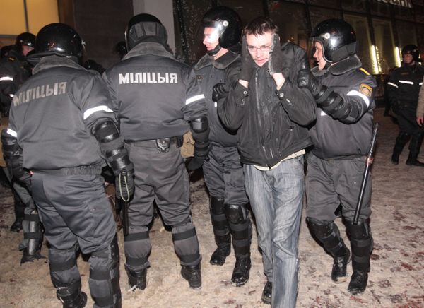 There remain a lot of police in the streets, but the Interior Ministry has declined to comment on riots that followed Sunday's presidential election. - Sputnik International