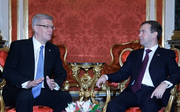 The presidents of Russia and Latvia Dmitry Medvedev and Valdis Zatlers The presidents of Russia and Latvia Dmitry Medvedev and Valdis Zatlers - Sputnik International