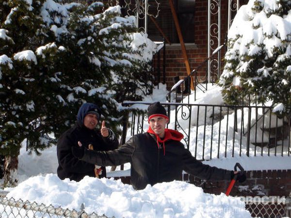 Snow blankets New York City - Sputnik International